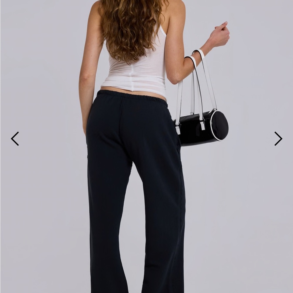 Jaded London Cleo Slouchy Bootcut Jogger in Black - Picture 6 of 6